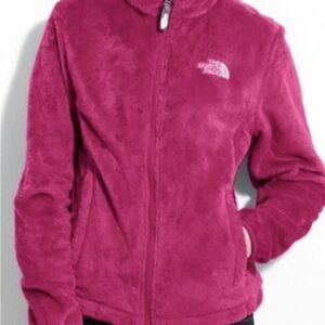 The North Face Youth Osito Magenta Fleece Jacket size large